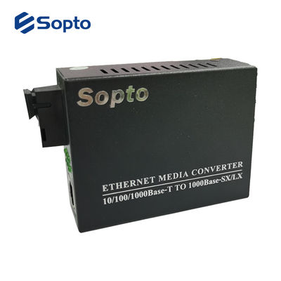 10/100/1000M 1 Port Fiber Media Converter SC Interface Media Converter